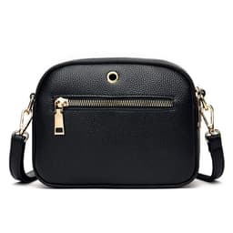 image-Women's Shoulder Bag - Taro Purple PU Small Round
