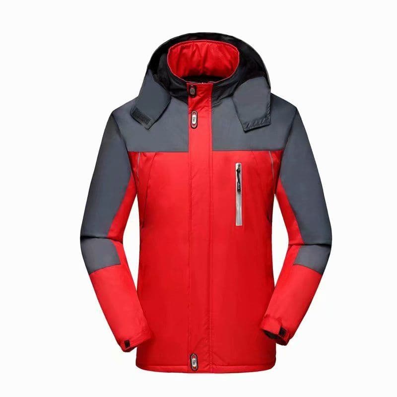 image-Autumn Winter Work Jacket - Hooded Waterproof Fleece