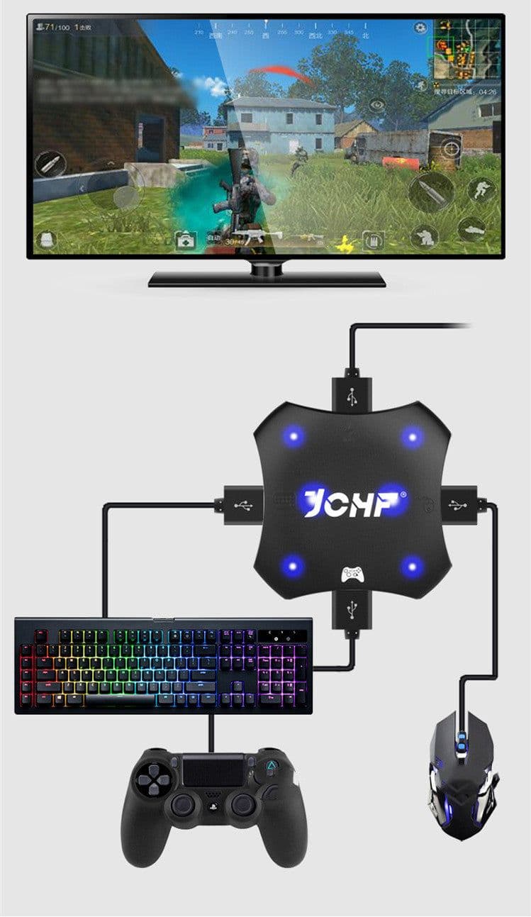 image-Gamepad keyboard and mouse converter throne eat chicken