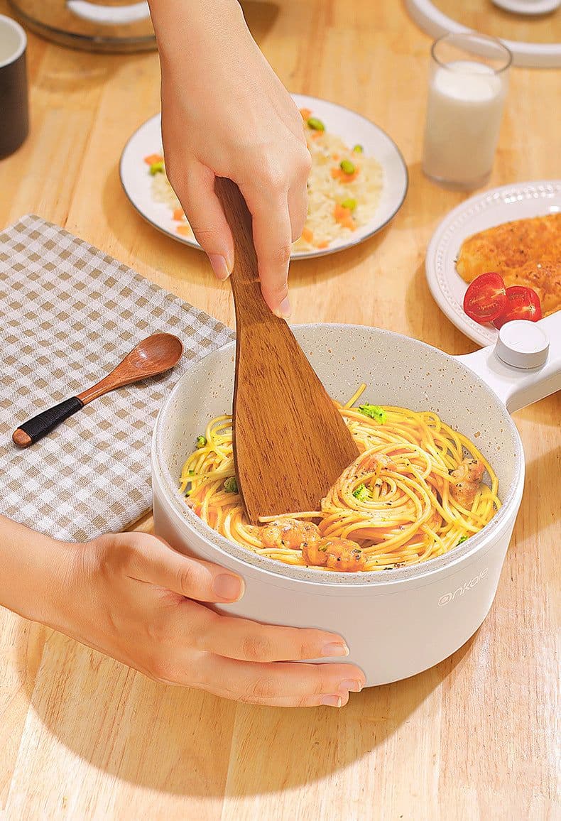 image-Multi-functional electric cooking pot dormitory dormitory students multi-functional home cooking small electric hot pot cooking wok
