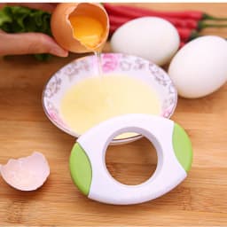 image-Egg Opener - Kitchen Egg Cracker Yellow