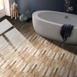 image-Imitation Wood Grain Tile Stickers 20x20cm PVC Modern Minimalist