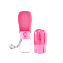 image-Cross-border quality dog folding outdoor drinking bottle going out portable pet supplies accompanying cup water cup wholesale
