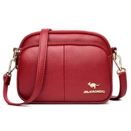 image-Women's Shoulder Bag - Taro Purple PU Small Round