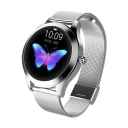 image-Smart KW10C Women's Sport Wristband Bluetooth - Round Screen Silver