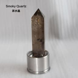 image-Natural Crystal Column Stone Quartz of Various Materials Magic wand heals energy stone point water cup bottel Ornament replace