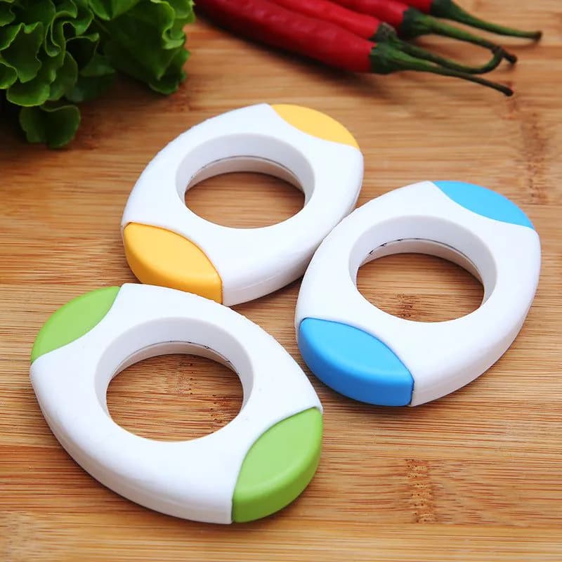 image-Egg Opener - Kitchen Egg Cracker Yellow