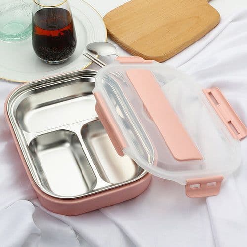 image-Stainless steel student lunch box