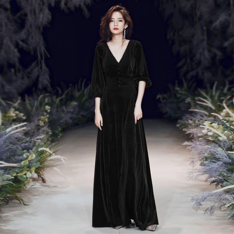 image-Evening Burgundy Fishtail Skirt 2023 Long Wedding Dress