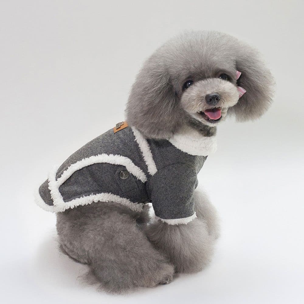 image-Dog Clothes Winter Pet Dog French Bulldog Jacket Thick Warm Dog Coat
