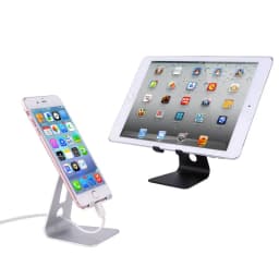 image-Folding aluminum alloy mobile phone support live broadcast adjustable metal desktop tablet multi-purpose mobile phone tablet lazy support