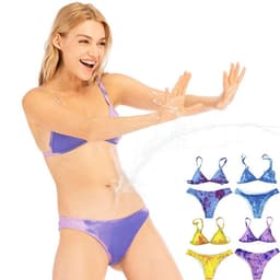 image-Women's Color-Changing Bikini Set - Temperature Reactive Swimsuit