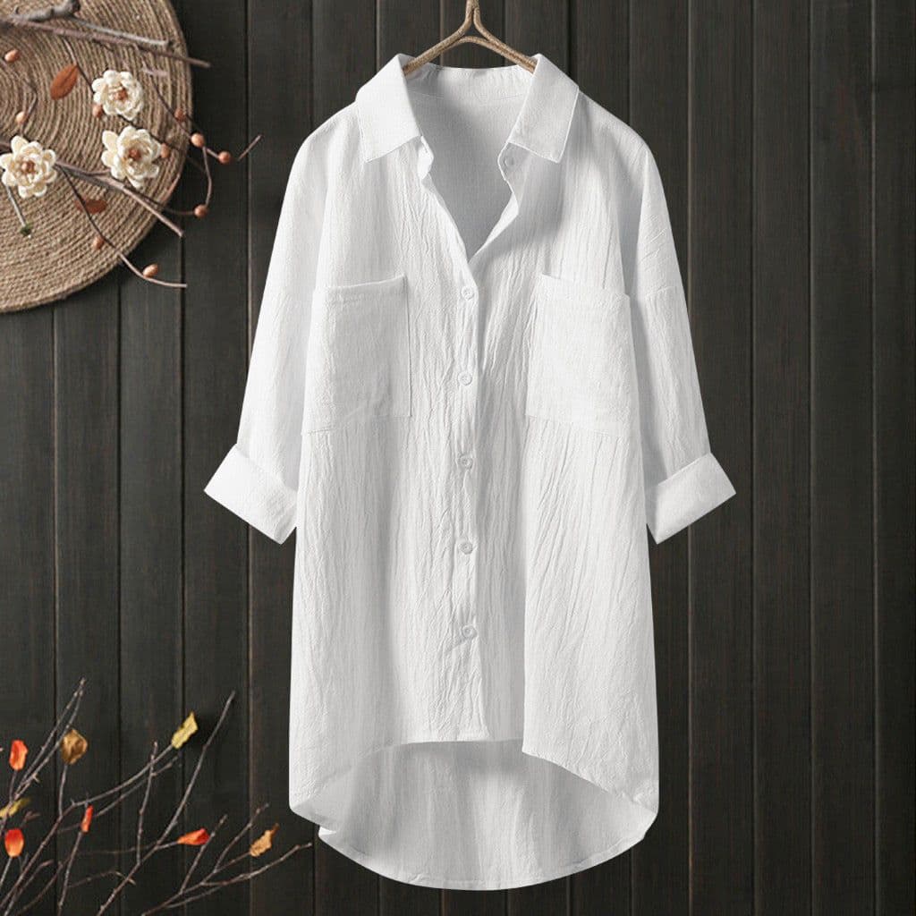 image-Cotton Linen Cardigan - Navy Blue Slim XXXL