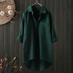 image-Cotton Linen Cardigan - Navy Blue Slim XXXL