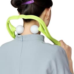 image-Plastic Pressure Point Therapy Neck Massageador Massagem Relieve Hand Roller Neck Massager For Neck Shoulder Trigger Point