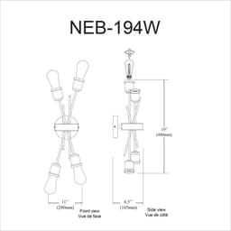 image-4LT Wall Sconce, Burnished Chrome Finish