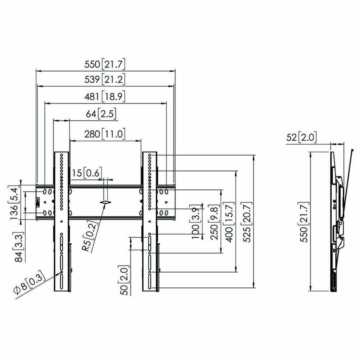 image-TV Mount Vogel's 7364100 65" 43" 75 Kg
