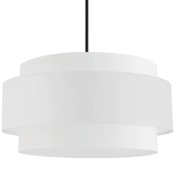image-4LT Incandescent Chandelier, MB, WH Shade