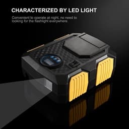 image-Digital Tire Inflator - DC 12 Volt Car Portable Air Compressor