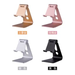 image-Folding aluminum alloy mobile phone support live broadcast adjustable metal desktop tablet multi-purpose mobile phone tablet lazy support