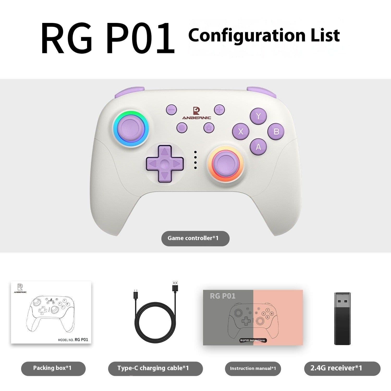 image-RGP01 Gamepad Support Android IOS Computer Pc Multi-platform Wireless Connection