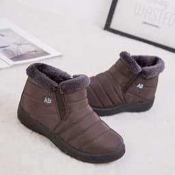 image-Freezing Rose Snow Boots Women Brown Size 43