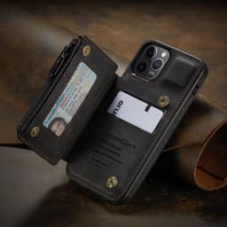 image-Applicable to the new iPhone13 mobile phone shell Apple 12 anti-theft brush mobile phone leather case Samsung S21 frosted back shell