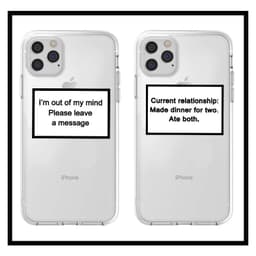 image-Cross-border exclusive trendy English sentences suitable for iphone15promax mobile phone case transparent TPU11 Apple Xs