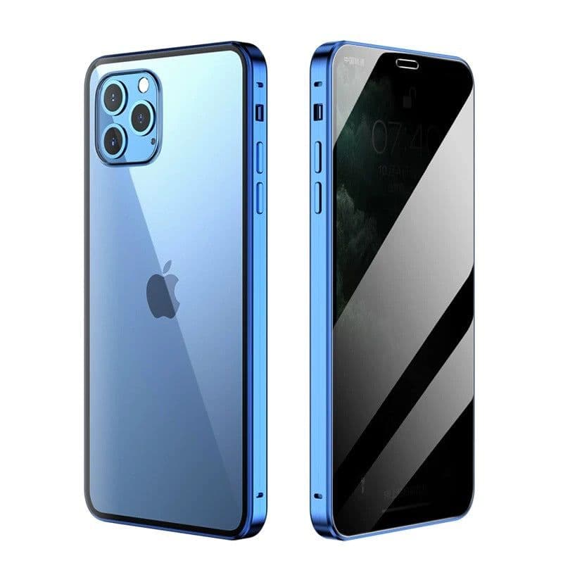 image-Suitable for iphone13 magnetic mobile phone shell Apple 12pro anti-peep Magneto 11pro metal all-inclusive protective cover