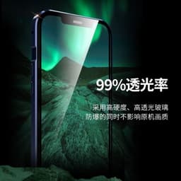 image-Suitable for iPhone12 double-sided Magneto mobile phone case Apple 11Promax magnetic metal frame protective cover xs