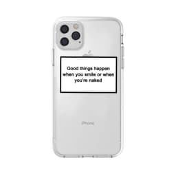 image-Cross-border exclusive trendy English sentences suitable for iphone15promax mobile phone case transparent TPU11 Apple Xs