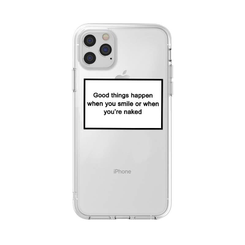 image-Cross-border exclusive trendy English sentences suitable for iphone15promax mobile phone case transparent TPU11 Apple Xs
