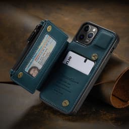 image-Applicable to the new iPhone13 mobile phone shell Apple 12 anti-theft brush mobile phone leather case Samsung S21 frosted back shell
