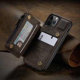 image-Applicable to the new iPhone13 mobile phone shell Apple 12 anti-theft brush mobile phone leather case Samsung S21 frosted back shell
