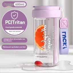 image-Plastic Water Cup Scented Tritan High Temperature Resistant Large Capacity Cup