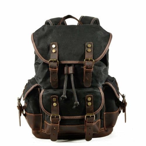 image-High Quality Canvas Stitching Mountaineering Backpack