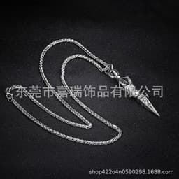 image-JR Titanium Steel Necklace - Six Character Mantra