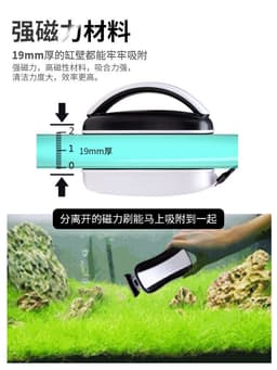image-Songbao Magnetic Aquarium Brush with Algae Scraper