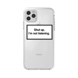 image-Cross-border exclusive trendy English sentences suitable for iphone15promax mobile phone case transparent TPU11 Apple Xs