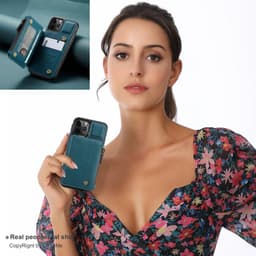 image-Applicable to the new iPhone13 mobile phone shell Apple 12 anti-theft brush mobile phone leather case Samsung S21 frosted back shell