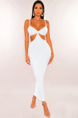 image-Amazon ebay European and American cross-border women's irregular long skirt suspenders backless sexy prom bandage nightclub skirt