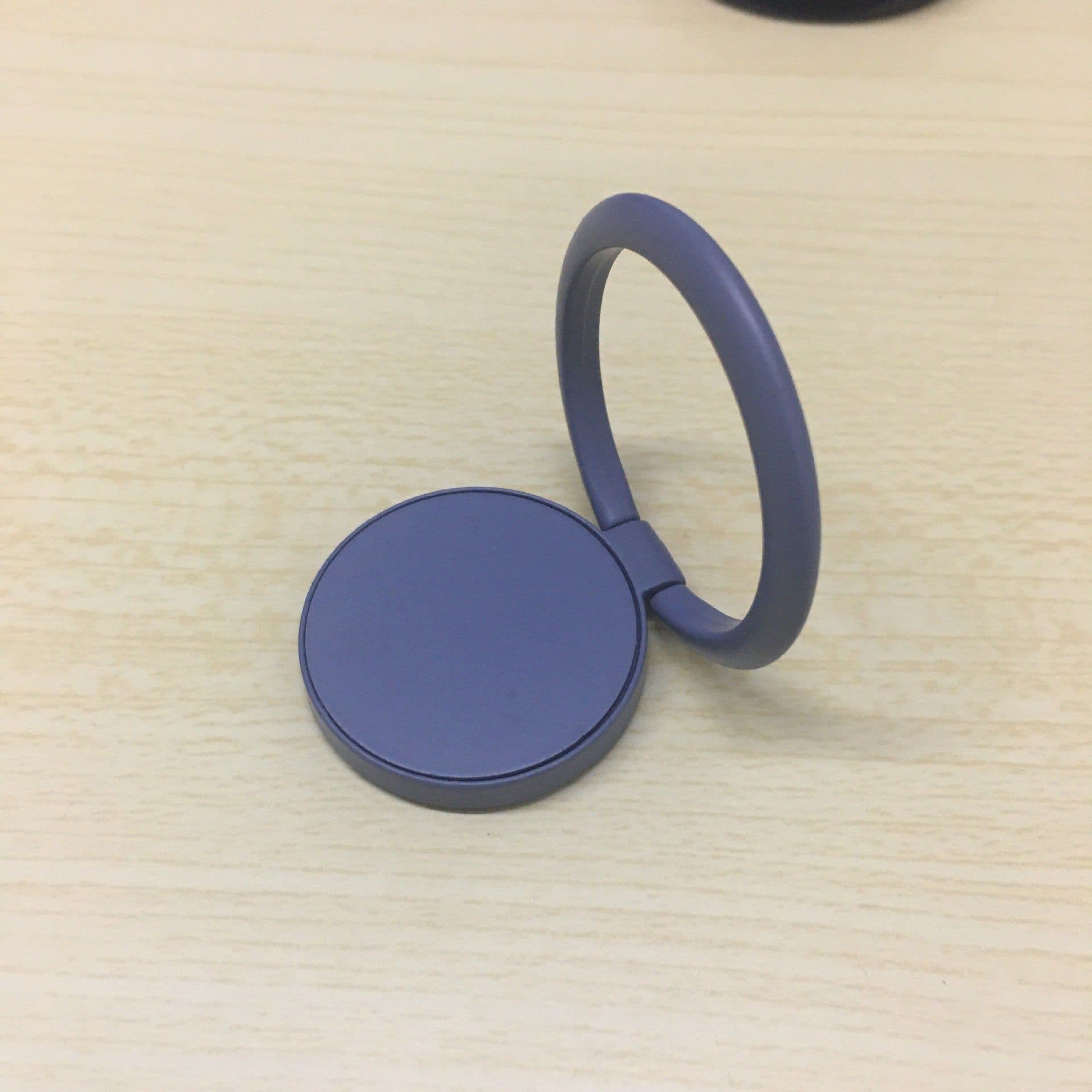 image-Cross-border paint full metal ring buckle mobile phone bracket gift gift ultra-thin car magnetic suction bracket source manufacturer