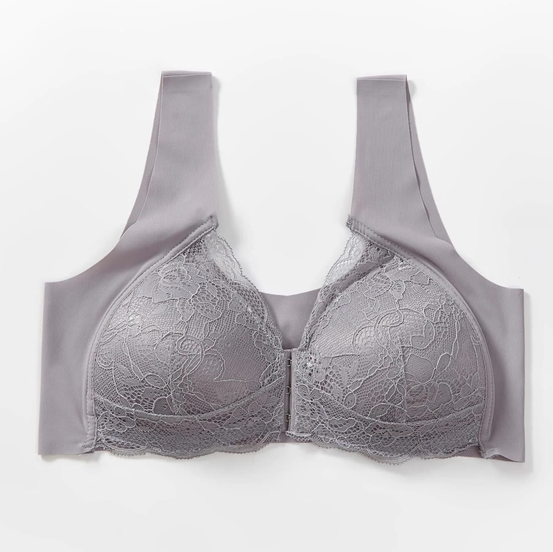 image-Women's Seamless Lace Nursing Bra U-Shaped 5XL Silku Fei