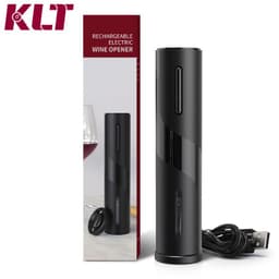 image-KLT factory direct supply cross-border sales of USB red wine electric bottle opener stainless steel rechargeable electric bottle opener