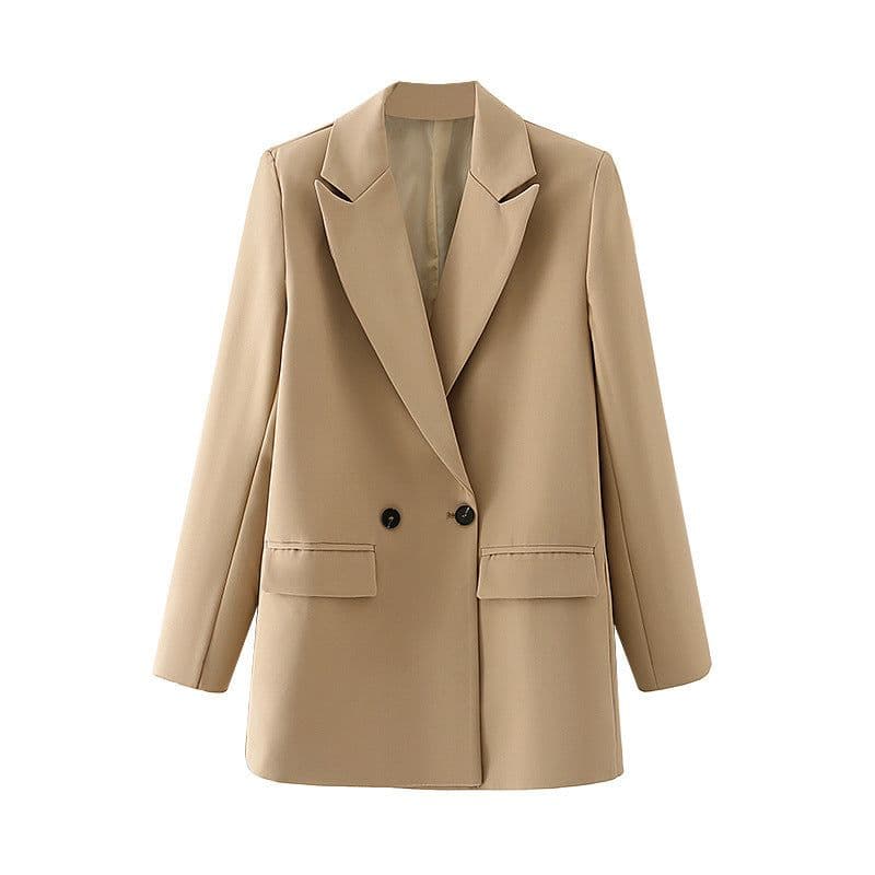 image-Women's Small Suit - Milky Apricot Polyester L Slim
