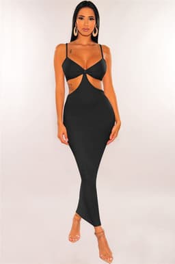 image-Amazon ebay European and American cross-border women's irregular long skirt suspenders backless sexy prom bandage nightclub skirt