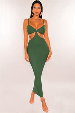 image-Amazon ebay European and American cross-border women's irregular long skirt suspenders backless sexy prom bandage nightclub skirt