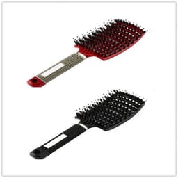 image-Bristle Hair Brush - Detangler Massage Comb