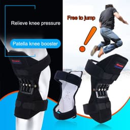 image-High Quality Knee Brace Patella Booster Spring Knee Brace Support For Mountaineering Squat Sports Knee Booster