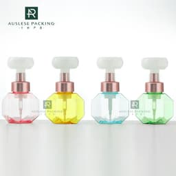image-Flower Foam Bottle 300ml - PETG Pump Dispenser